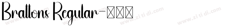 Brattons Regular字体转换
